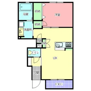 aube【1階】の間取り