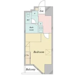 CANVASSすすきの【4階】の間取り