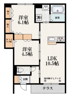 レーヌ メゾン【1階】の間取り