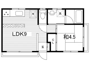サクマハイツ パート1【2階】の間取り