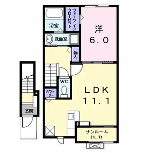 カンファタブル_KII【2階】の間取り