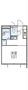 レオパレスアクア【2階】の間取り