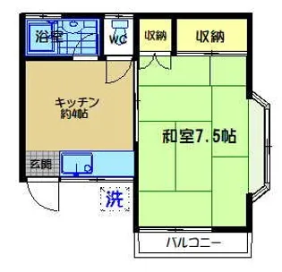 ヴェルメゾンユウキ【2階】の間取り