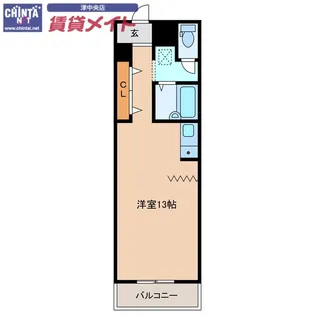 カーサ新町【8階】の間取り