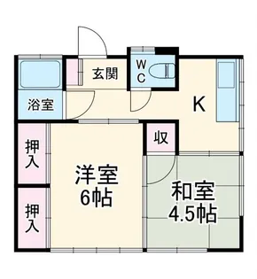 梅寿荘 A棟【2階】の間取り