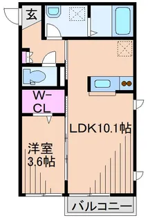 シェソワ【1階】の間取り