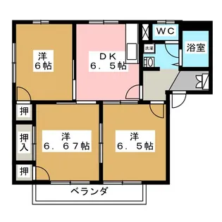 こまのいえA棟【1階】の間取り