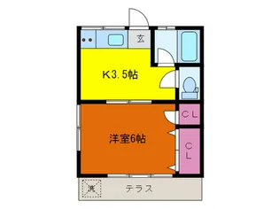 佐久ハイム【1階】の間取り