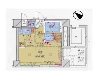 パレステュディオ東京八重洲通り【9階】の間取り