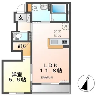 グローパレス【1階】の間取り
