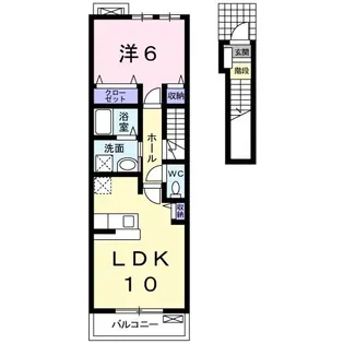 グリーン・フィールズE【2階】の間取り