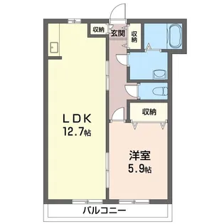 ヴィルドリーム【2階】の間取り