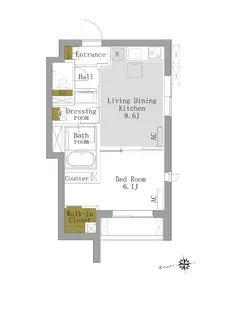 エトワール戸越【1階】の間取り