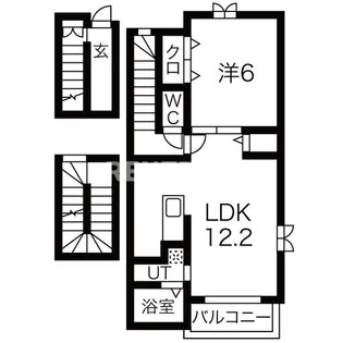 ライラック【3階】の間取り