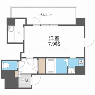 キャピトル安堂寺【15階】の間取り