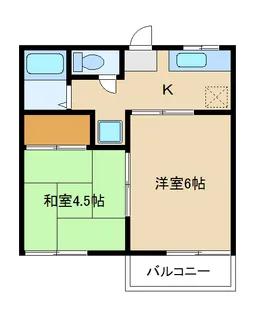 シティハイツ【2階】の間取り