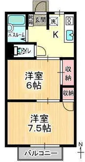 ハイツスクエア【1階】の間取り