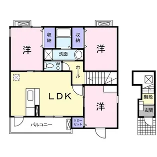 ヒカリ【2階】の間取り