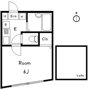 シャトン高円寺【2階】の間取り