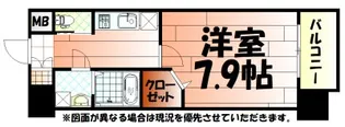 アクシオ北九州【12階】の間取り