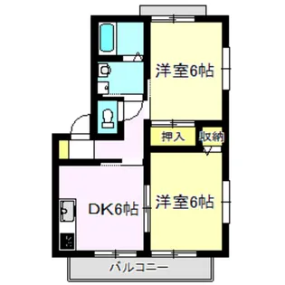 プルミエB棟【2階】の間取り