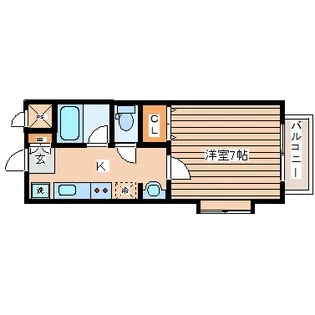 ゼルコバ宮町【1階】の間取り
