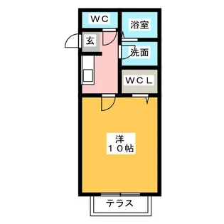 クレールメゾン【2階】の間取り
