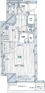 エクセリア白金高輪【10階】の間取り