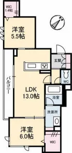リアン古江【2階】の間取り