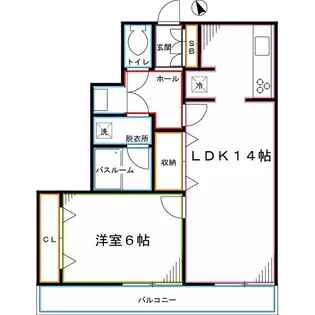 シャルール浅間町【3階】の間取り