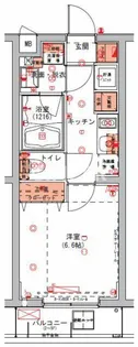ハーモニーレジデンス東京アーバンスクエア【4階】の間取り