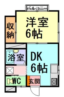 イーズヴィラ【1階】の間取り