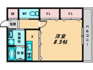 グランドール池島【1階】の間取り