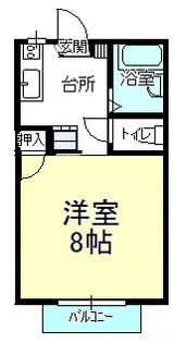 ソレイユ A【1階】の間取り