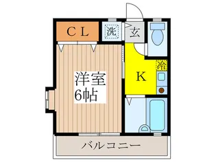 シャレ-ル東小金井【1階】の間取り