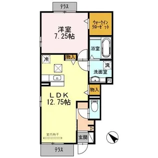 シャルマン【1階】の間取り