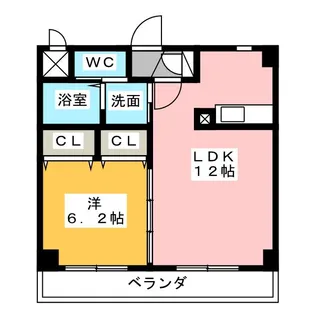 オレンジヴィラ若水【3階】の間取り