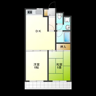 エスパシオ塚口【3階】の間取り