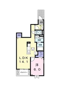 BLESS草加松原 C棟【1階】の間取り