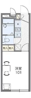レオパレスアンドロメダ【2階】の間取り