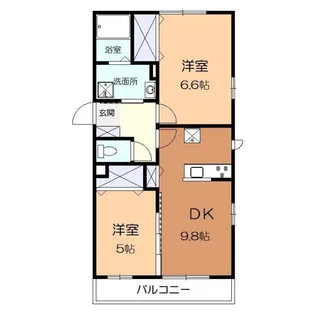 ヴェルコート【2階】の間取り