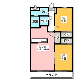 ベル・ステージ竹の山II【3階】の間取り