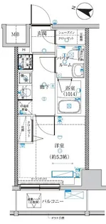クラリッサ 川崎 ルーナ【5階】の間取り