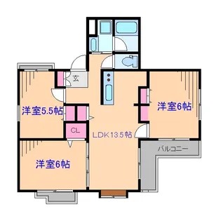 パルテール日吉本町【2階】の間取り
