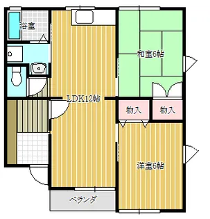 ガーデンシティ・コーポE【2階】の間取り