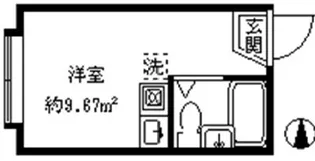 クレールメゾン代々木上原A【1階】の間取り