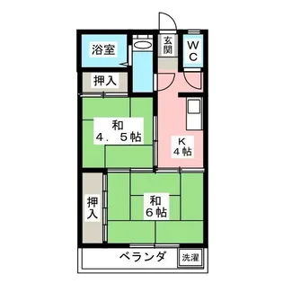 コーポM【1階】の間取り