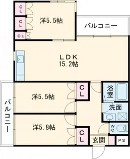 カーサ・ピッコラ高崎【3階】の間取り
