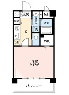フェリーチェ熊本駅西【6階】の間取り