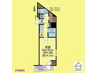 リクレイシア西麻布II番館【5階】の間取り